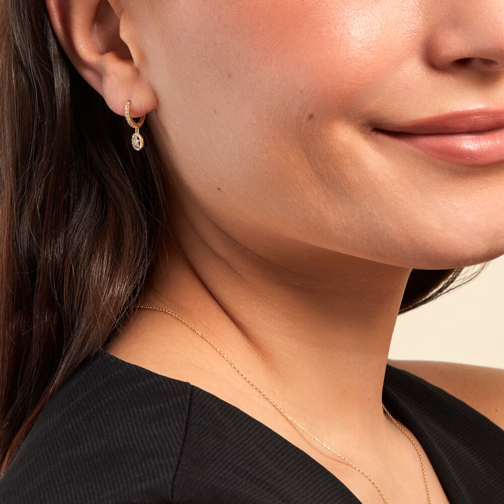 Créoles Donatello Or Jaune Oxyde De Zirconium - Créoles Femme | Marc Orian
