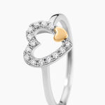 Bague Sorya Or Jaune Argent Blanc Oxyde De Zirconium - Bagues de promesse Femme | Marc Orian