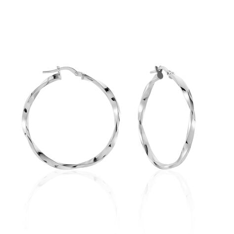 Cr&eacute;oles Argent Blanc Ires - Cr&eacute;oles Femme | Marc Orian