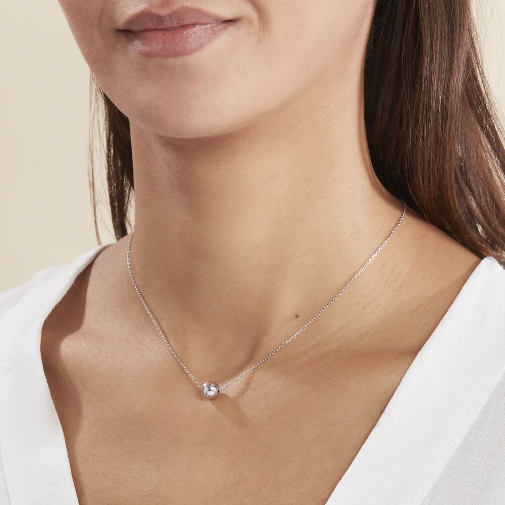 Collier Clara Argent Blanc - Colliers Femme | Marc Orian