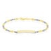 Bracelet Identité Fanelia Maille Marine Or Bicolore - Gourmettes Enfant | Marc Orian