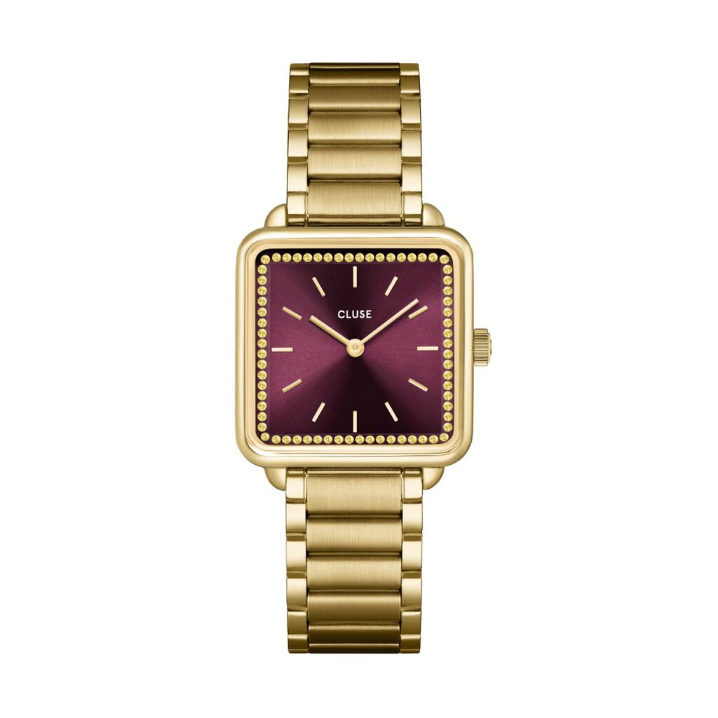 Montre Cluse La Tétragone Bordeaux - Montres étanches Femme | Marc Orian
