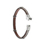 Bracelet Acier Blanc Alfred - Bracelets cuir Homme | Marc Orian