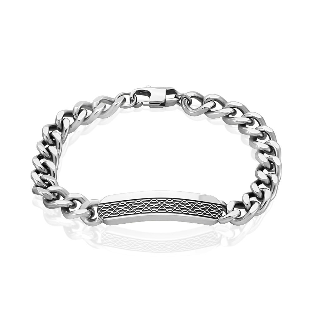 Bracelet Kaapo Acier Blanc - Bracelets chaînes Homme | Marc Orian