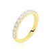 Demi Alliance Pristina Or Jaune Diamant Synthétique - Alliances avec pierres Femme | Marc Orian