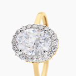Bague Solitaire Cillie Or Jaune Oxyde De Zirconium - Solitaires Femme | Marc Orian