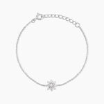 Bracelet Lorraine Argent Blanc Oxyde De Zirconium - Bracelets fantaisie Femme | Marc Orian