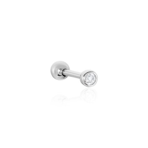 Boucles D'oreilles Puces Anani Argent Blanc Oxyde De Zirconium - Puces Femme | Marc Orian