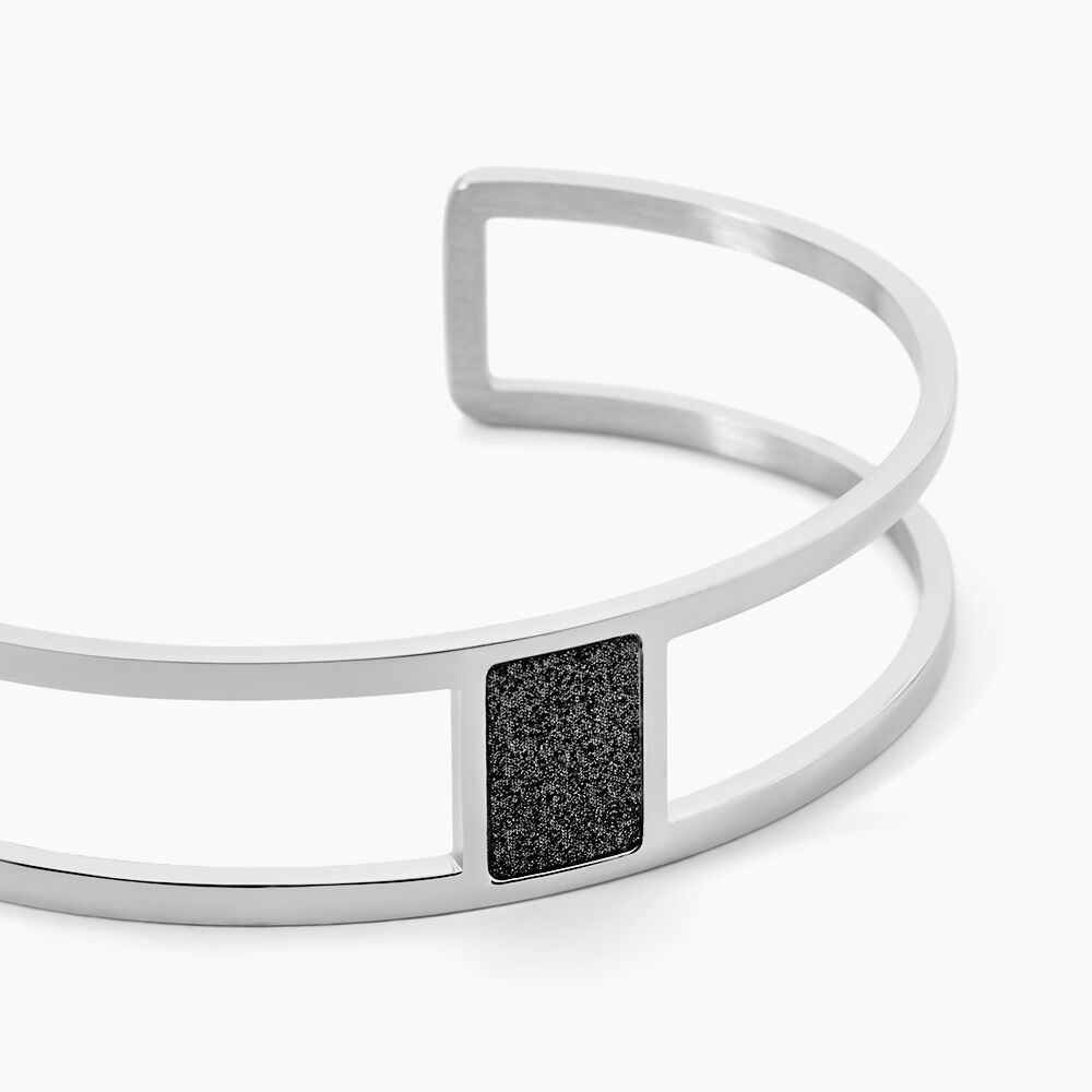 Bracelet Jonc Acier Blanc Maria - Bracelets joncs Femme | Marc Orian