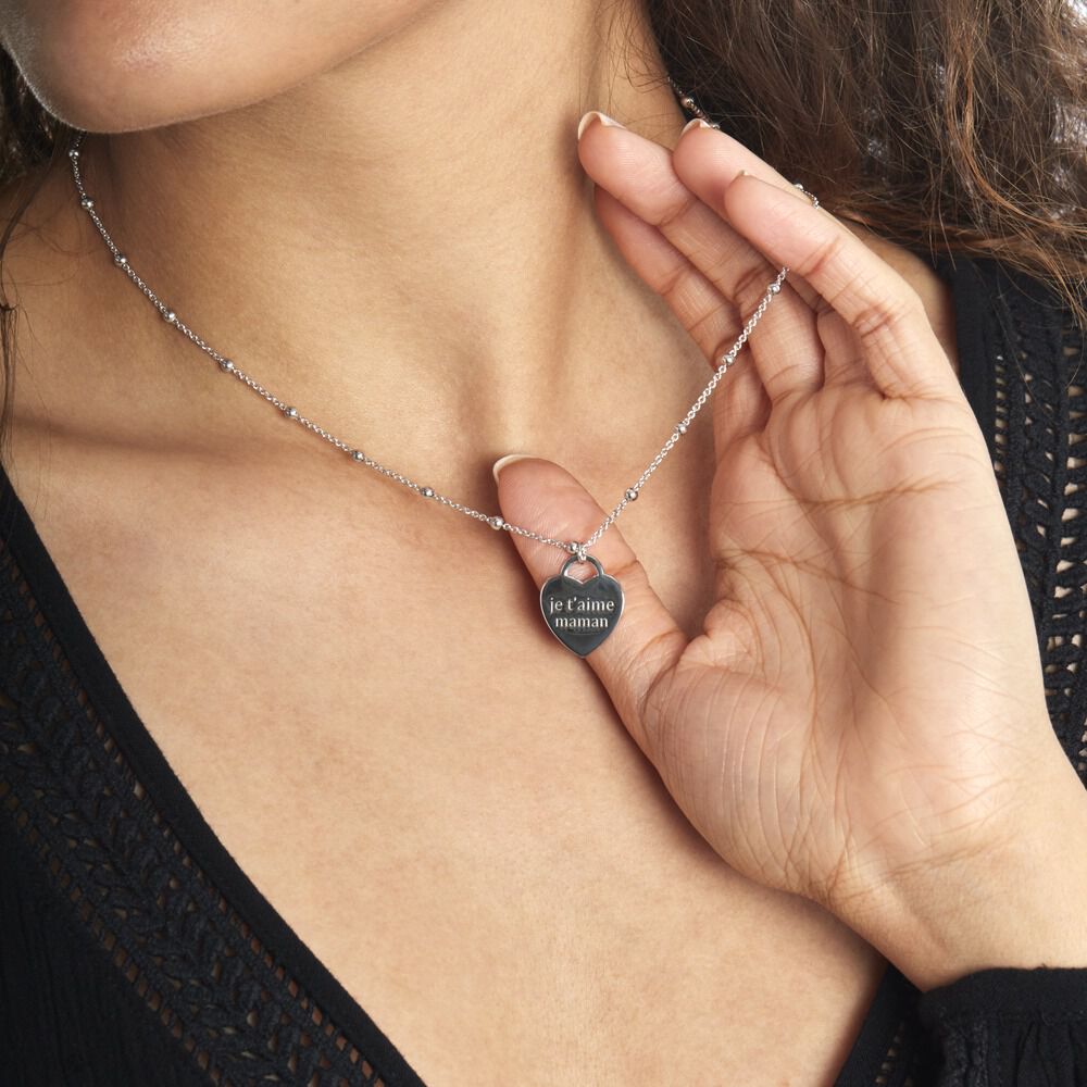 Collier Argent Blanc Laurentin - Colliers maman Femme | Marc Orian