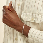 Bracelet Identit&eacute; Argent Blanc Vila - Gourmettes Homme | Marc Orian
