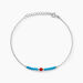 Bracelet Behati Argent Blanc Corail Turquoise - Bracelets chaînes Femme | Marc Orian