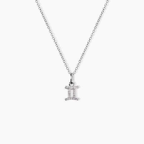 Collier Astra Argent Blanc Oxyde De Zirconium - Colliers avec pierres Femme | Marc Orian