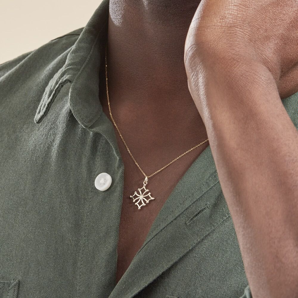 Pendentif Dajo Croix Occitane Or Jaune - Pendentifs Famille | Marc Orian