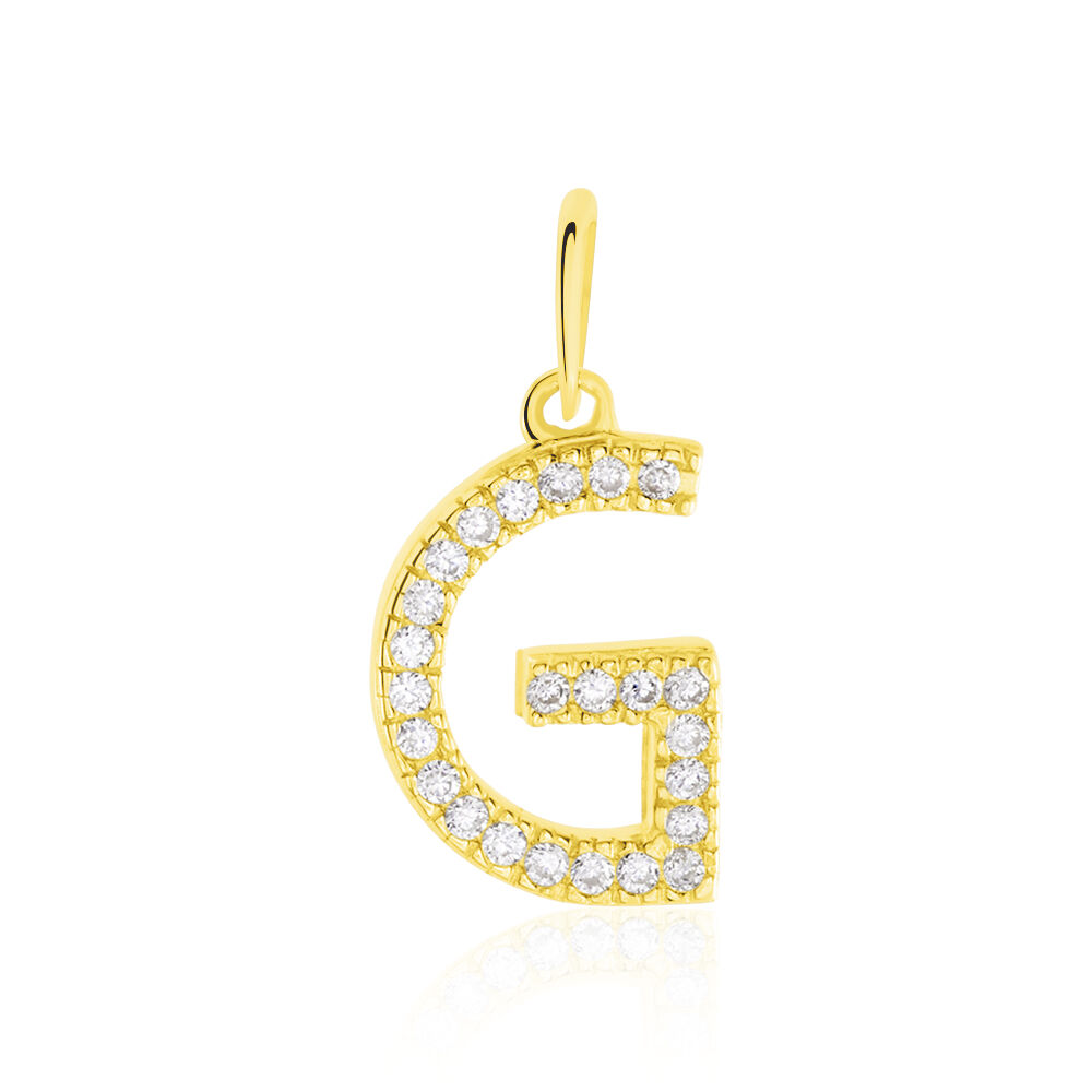 Pendentif Lettre G Or Jaune Oxyde - Pendentifs Famille | Marc Orian