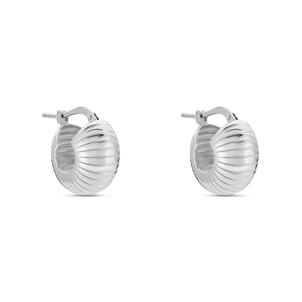 Cr&eacute;oles Anan Argent Blanc - Cr&eacute;oles Femme | Marc Orian