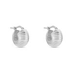 Cr&eacute;oles Anan Argent Blanc - Cr&eacute;oles Femme | Marc Orian