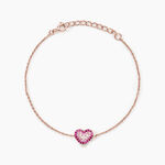 Bracelet Reflets Romantiques Argent Rose Oxyde De Zirconium - Bracelets fantaisie Femme | Marc Orian