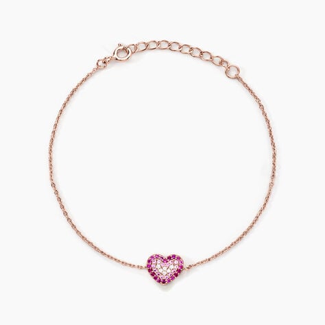 Bracelet Reflets Romantiques Argent Rose Oxyde De Zirconium - Bracelets fantaisie Femme | Marc Orian