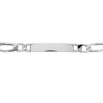 Bracelet Identit&eacute; Anilo Maille Alternee 1/1 Argent Blanc - Gourmettes Homme | Marc Orian