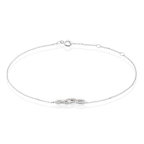 Bracelet Ursulla Or Blanc Diamant - Bracelets chaînes Femme | Marc Orian