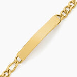 Bracelet Identit&eacute; Jimmy Acier Jaune - Gourmettes Homme | Marc Orian