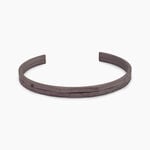Bracelet Jonc Titane Gris Diamant - Bracelets joncs Homme | Marc Orian