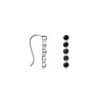Boucles D'oreilles Grimpantes Perig Argent Oxyde - Piercings d'oreilles Femme | Marc Orian