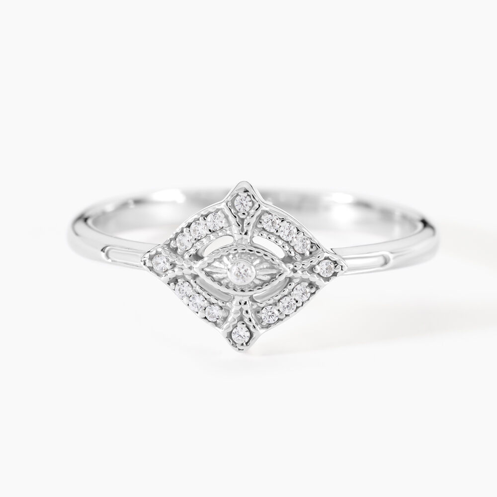 Bague Astrea Argent Blanc Oxyde De Zirconium - Bijoux fantaisie Femme | Marc Orian