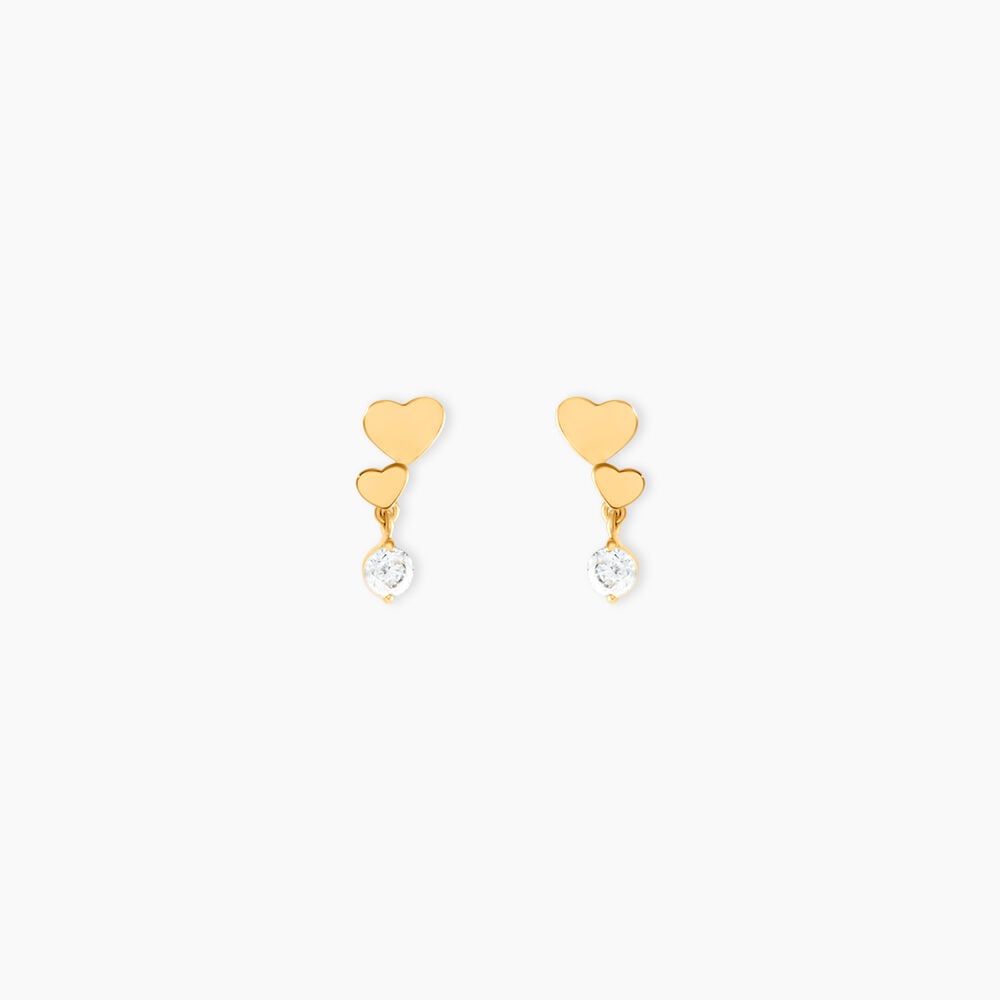 Boucles D'oreilles Pendantes Rihabe Or Jaune Oxyde De Zirconium - Pendantes Femme | Marc Orian