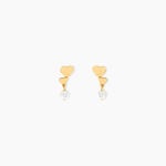 Boucles D'oreilles Pendantes Rihabe Or Jaune Oxyde De Zirconium - Pendantes Femme | Marc Orian