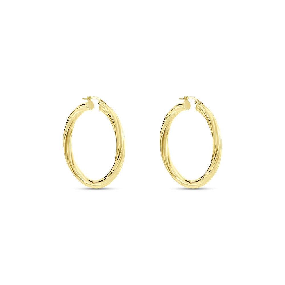 Créoles Or Jaune Torsadé - Créoles Femme | Marc Orian