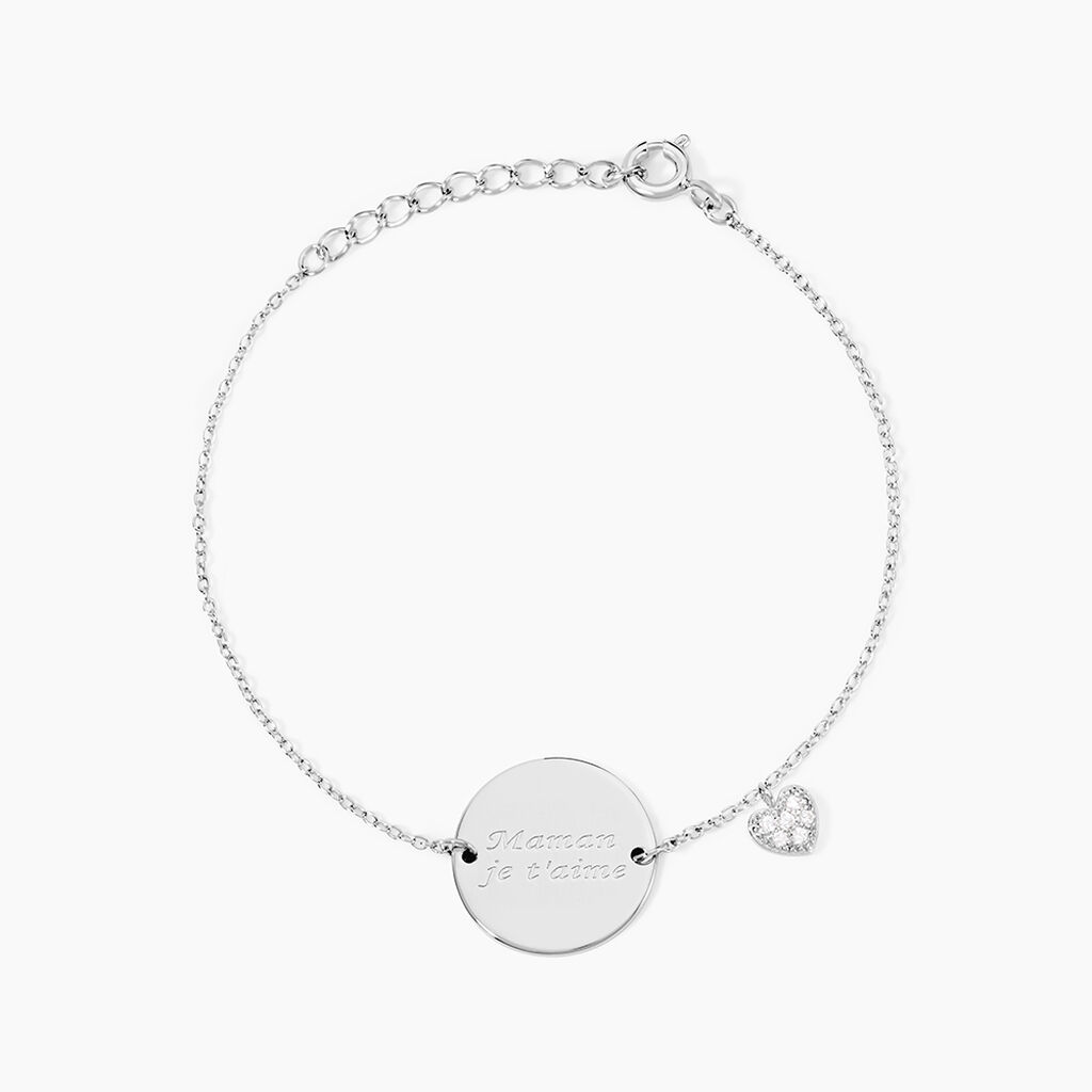 Bracelet Argent Nellchen Oxydes De Zirconium - Bracelets Medailles Femme | Marc Orian