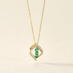 Collier Shahara Or Jaune Emeraude - Colliers avec pierres Femme | Marc Orian