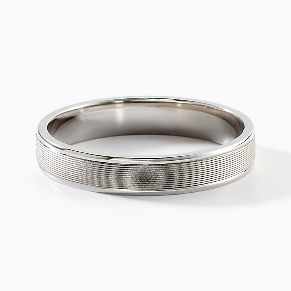 Alliance Padarge Palladium Blanc Ruban - Alliances personnalis&eacute;es Unisex | Marc Orian