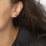 Boucles D'oreilles Puces Fidelia Boule Or Blanc - Puces Femme | Marc Orian