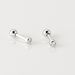 Boucles D'oreilles Puces Anani Argent Blanc Oxyde De Zirconium - Puces Femme | Marc Orian
