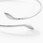 Bracelet Jonc Maisha Argent Blanc - Bracelets joncs Femme | Marc Orian