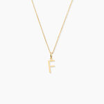 Pendentif Ionia Lettre Or Jaune - Pendentifs Famille | Marc Orian