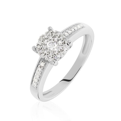 Bague Serena Or Blanc Diamant - Solitaires Femme | Marc Orian