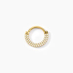 Piercing Septum Bettris Acier Jaune Oxyde De Zirconium - Bijoux fantaisie Femme | Marc Orian