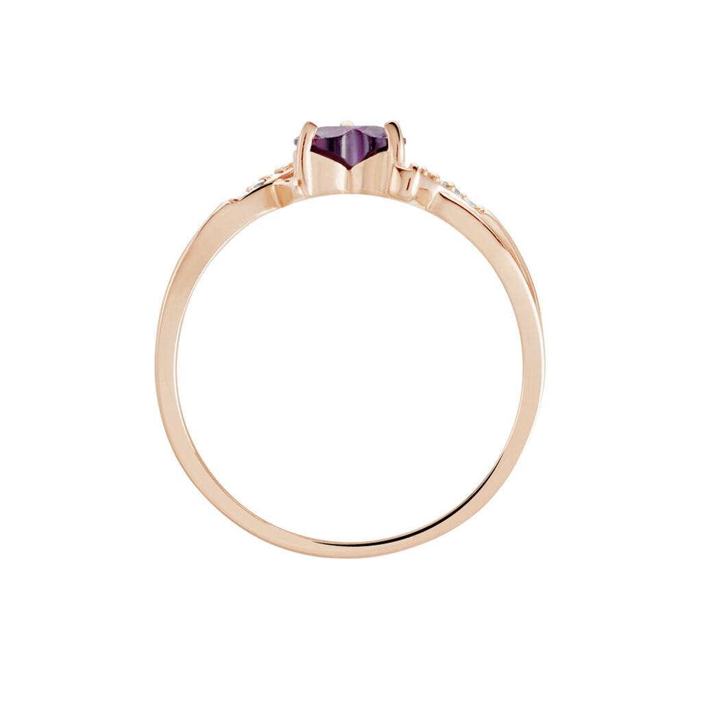 Bague Argent Rose Avalon Oxyde De Zirconium - Bagues Solitaire Femme | Marc Orian
