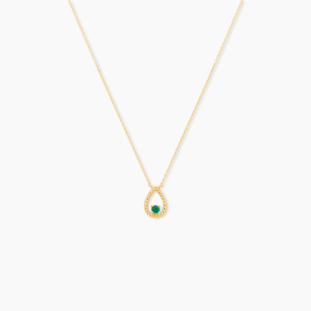 Collier Aena Or Jaune Emeraude - Colliers avec pierres Femme | Marc Orian