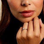 Bague Vicoeuria Ld Platine Blanc Diamant Synth&eacute;tique - Solitaires Femme | Marc Orian