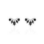 Boucles D'oreilles Puces Calixa Argent Blanc Oxyde De Zirconium - Puces Femme | Marc Orian
