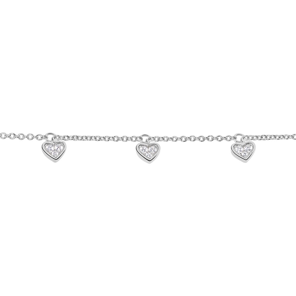Bracelet Anasse Argent Blanc Oxyde De Zirconium - Bracelets fantaisie Femme | Marc Orian