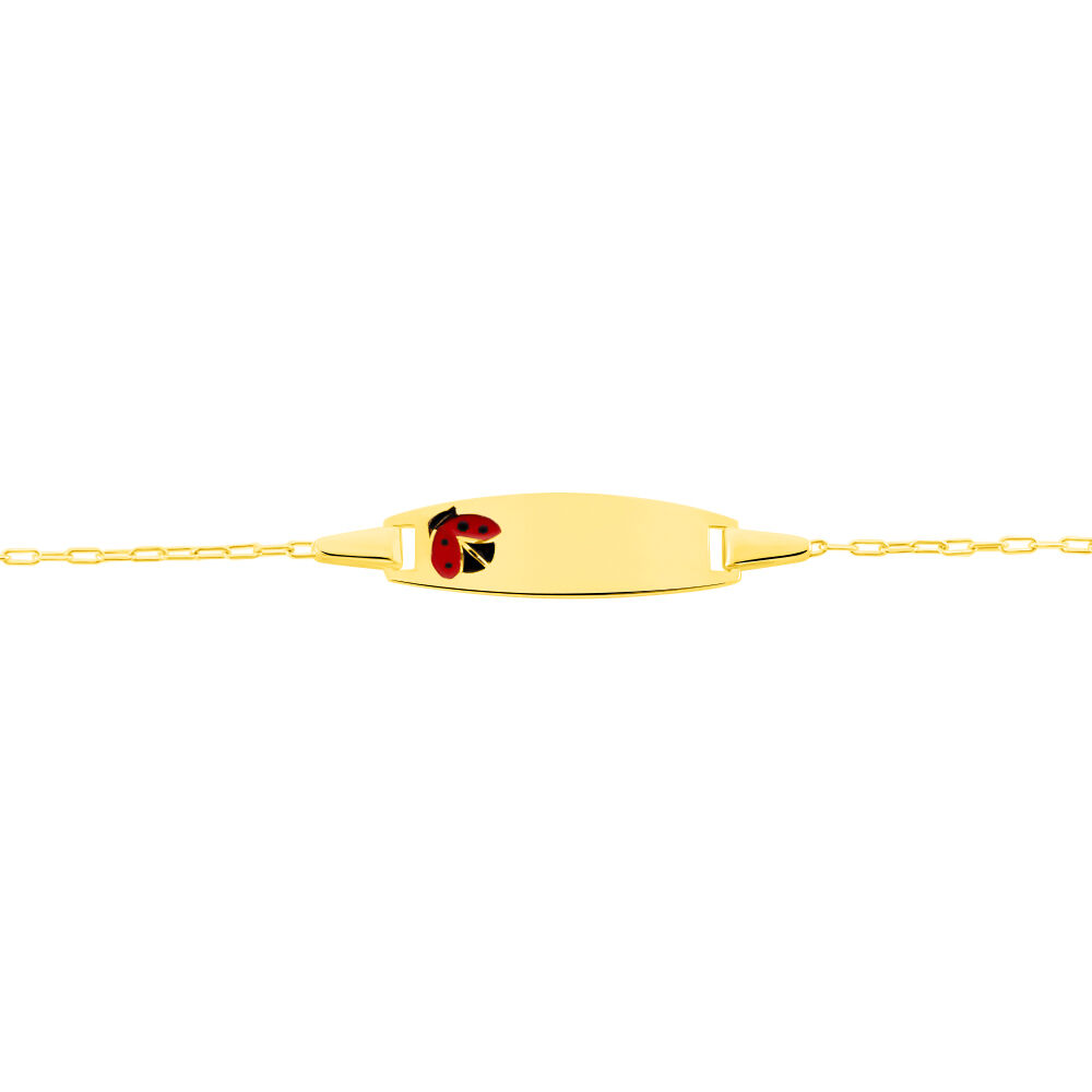 Bracelet Identité Gaspardine Maille Forçat Or Jaune - Gourmettes Enfant | Marc Orian