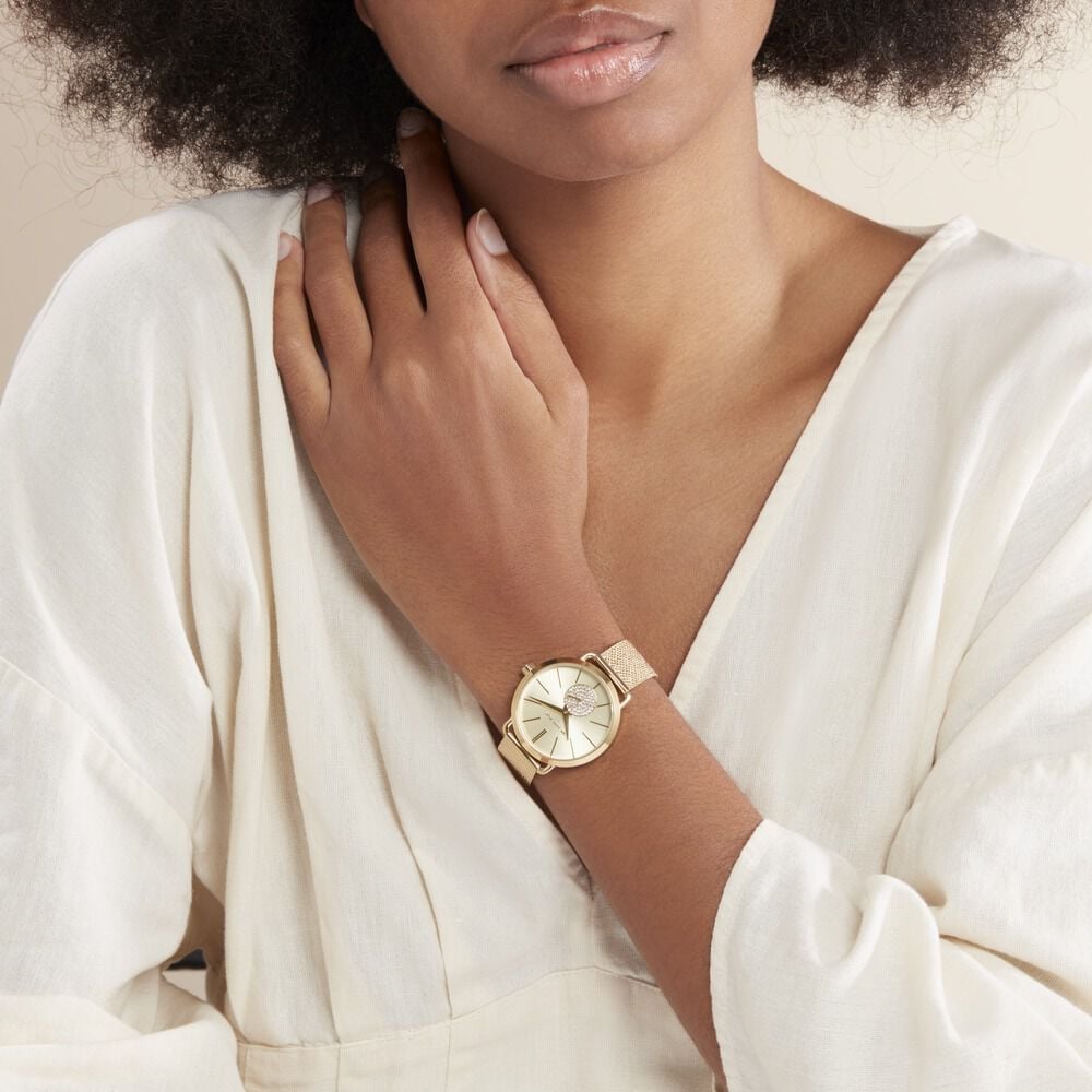 Montre Michael Kors Portia Champagne - Montres étanches Femme | Marc Orian