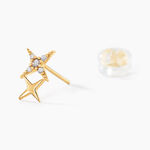 Boucles D'oreilles Puces Lumiere Or Jaune Oxyde De Zirconium - Puces Femme | Marc Orian