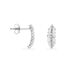 Boucles D'oreilles Pendantes Cynthia Argent Blanc Oxyde De Zirconium - Pendantes Femme | Marc Orian